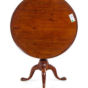 Appraisal: A Queen Anne Style Mahogany Tilt-Top Tripod Table th Century