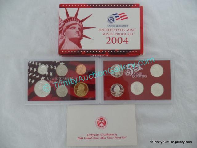 Appraisal: US Mint Silver Proof Coin Set w Coins Issued in