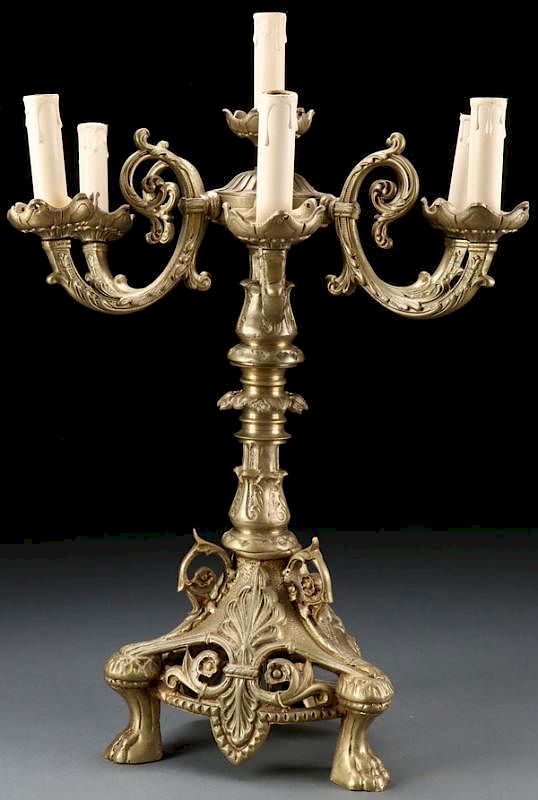 Appraisal: A LOUIS XV STYLE CANDELABRUM TH CENTURY A LOUIS XV