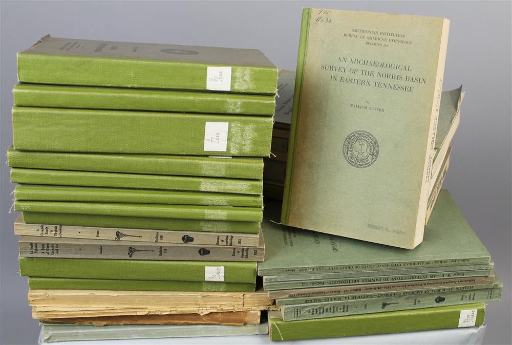 Appraisal: COLLECTION OF SMITHSONIAN INSTITUTION BUREAU OF AMERICAN ETHNOLOGY BULLETINS on