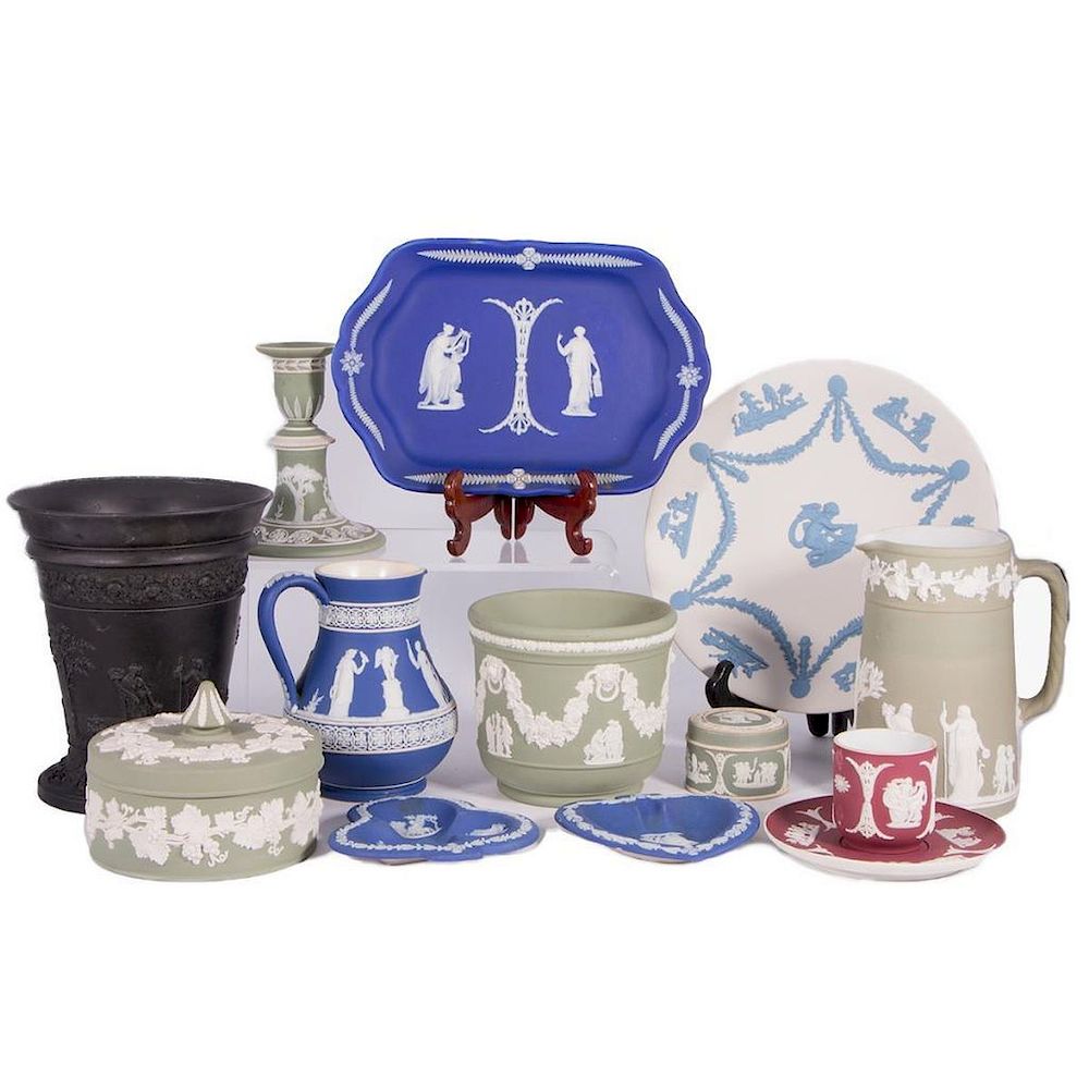 Appraisal: Collection of Pieces of Wedgwood Twelve Pieces of Wedgwood Black