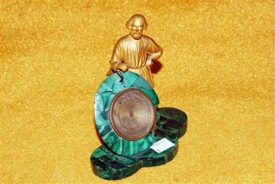 Appraisal: POCKET WATCH STAND th C Russian gilt bronze figural with