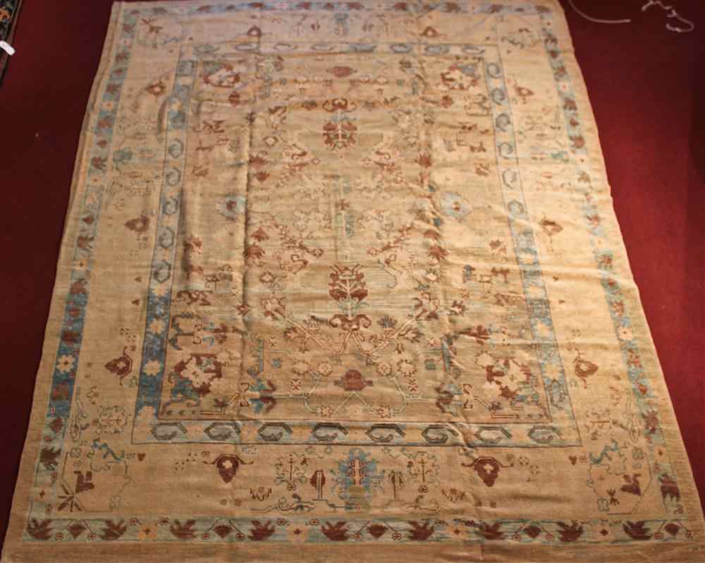 Appraisal: TURKISH OUSHAK RUG approx ' '' x ' '' retail