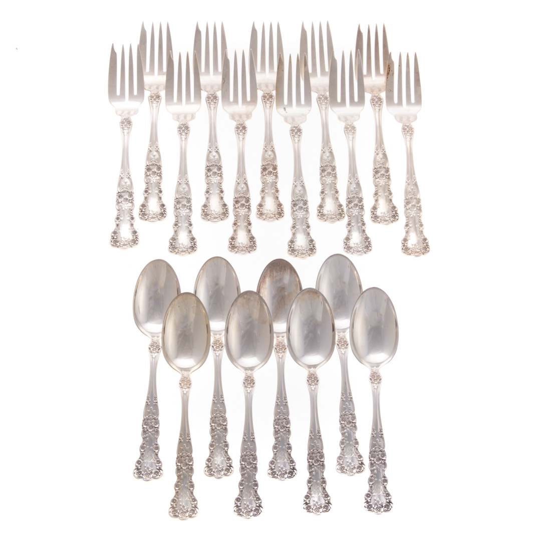 Appraisal: Gorham Buttercup sterling -pc flatware comprising salad forks and teaspoons