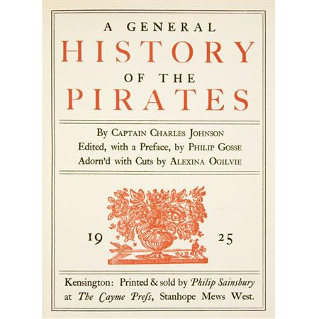 Appraisal: JOHNSON CHARLES CAPTAIN A General History of the Pirates Estimate