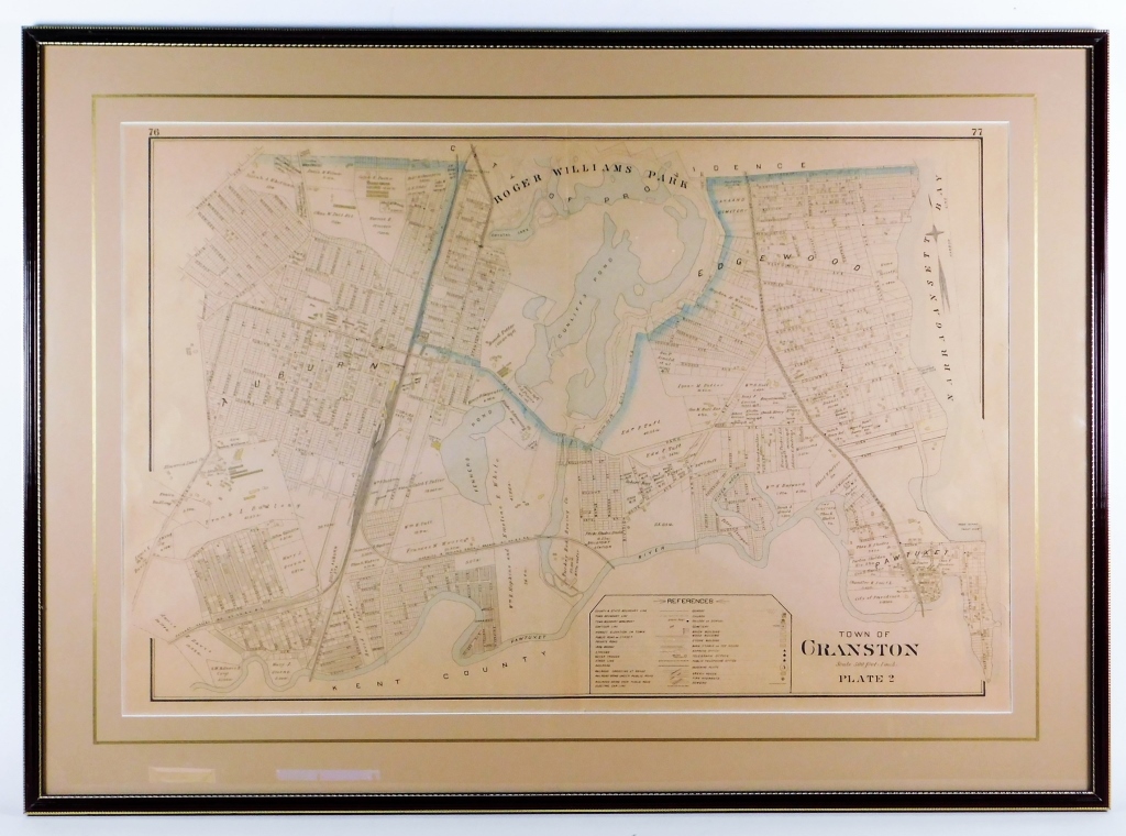 Appraisal: EVERTS RICHARDS CRANSTON RI MAP Pennsylvania A cadastral map of