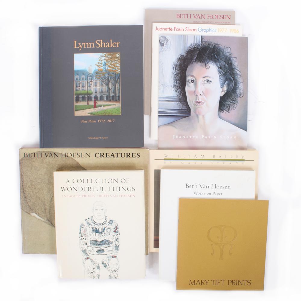 Appraisal: VAN HOESEN BAILEY SHALER PASIN SLOAN TIFT NINE MONOGRAPH BOOKS