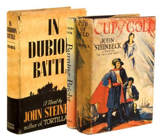 Appraisal: STEINBECK John Three First Editions Includes In Dubious Battle New