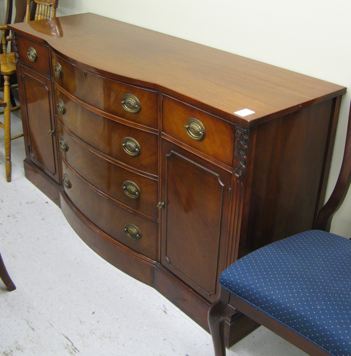 Appraisal: FEDERAL STYLE MAHOGANY BUFFET American mid th century centering a