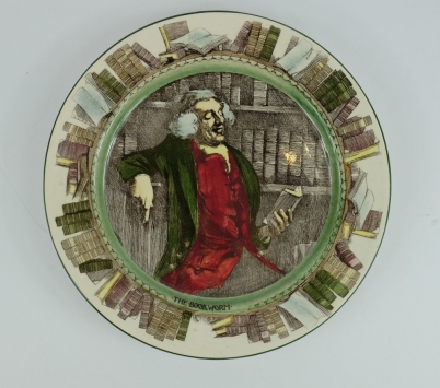 Appraisal: Royal Doulton Dickens seriesware rack plate The Bookworm D