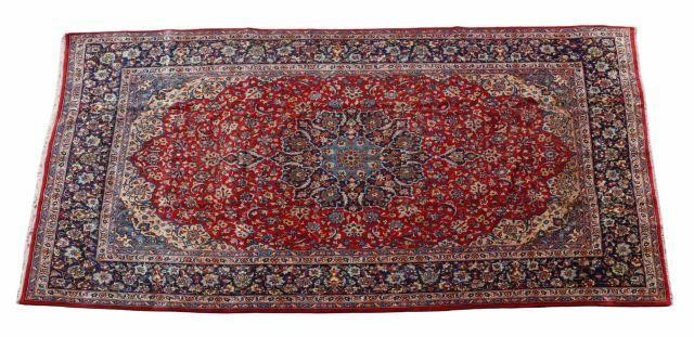 Appraisal: Hand-tied Persian Isfahan rug approx l 'w