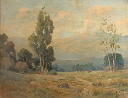 Appraisal: Artist Espoy Angel American - Title A Southern California Valley