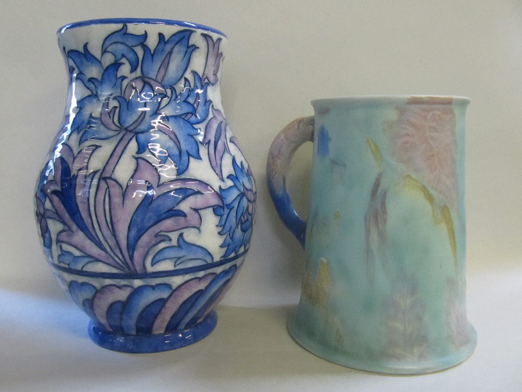 Appraisal: Charlotte Rhead Crown Ducal vase and an S Hancock Son