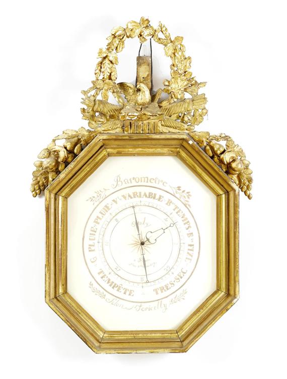 Appraisal: BAROMETER Louis XVI and later France Signed ORTALY A ROUEN