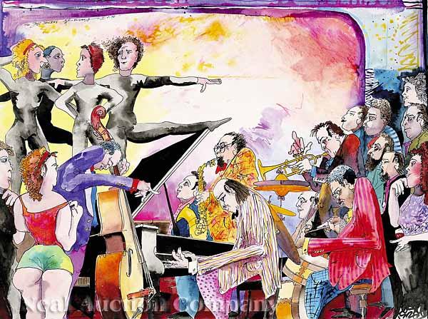 Appraisal: Leo Meirsdroff American New Orleans - The Jazz Dancers watercolor