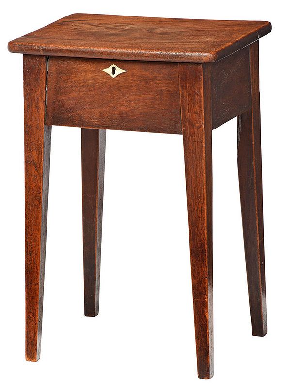 Appraisal: Federal Mahogany Diminutive Lift Top Stand American or British -