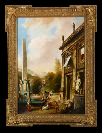 Appraisal: Follower of Hubert Robert French - An Idyllic Afternoon at