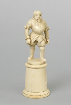 Appraisal: A Continental Carved Ivory Figurine of a Bearded Man A