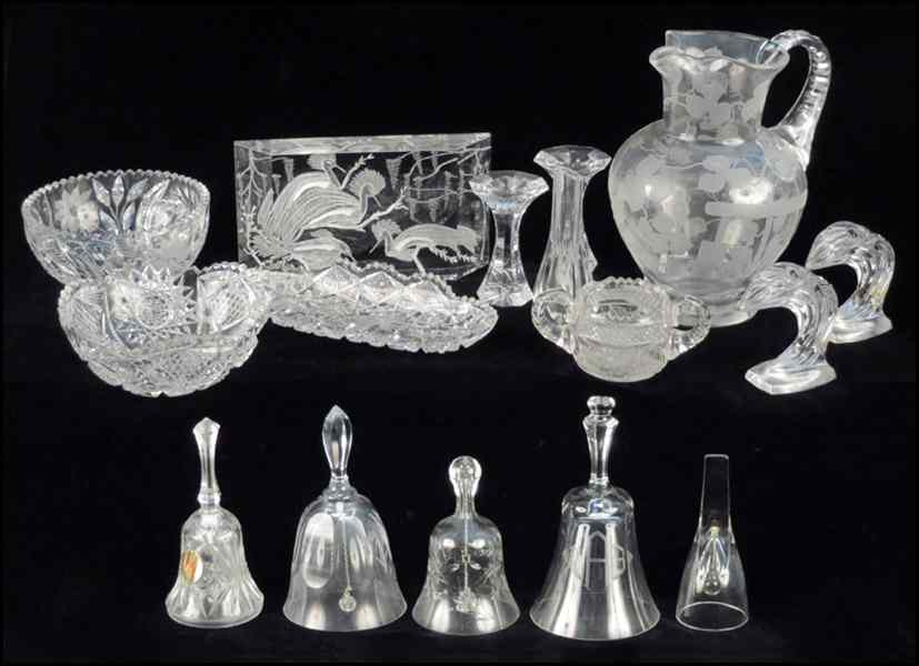 Appraisal: BACCARAT GLASS VASE Together with a collection of various glass