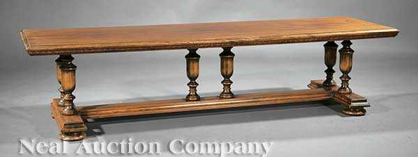 Appraisal: An Antique William and Mary-Style Mahogany Low Table th c