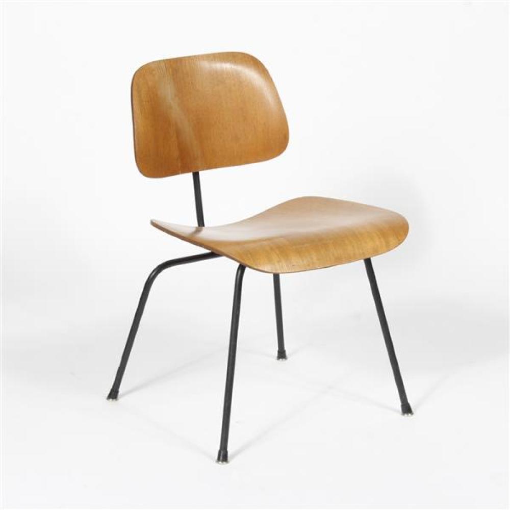 Appraisal: EAMES DCM MODERNIST SIDE CHAIR WITH BLACK ROD CONSTRUCTION Eames