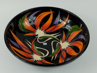 Appraisal: Moorcroft fruit bowl decorated in the paradise found design by