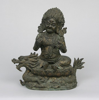 Appraisal: A Tibetan Deity Bronze Statue ca Late th Century A