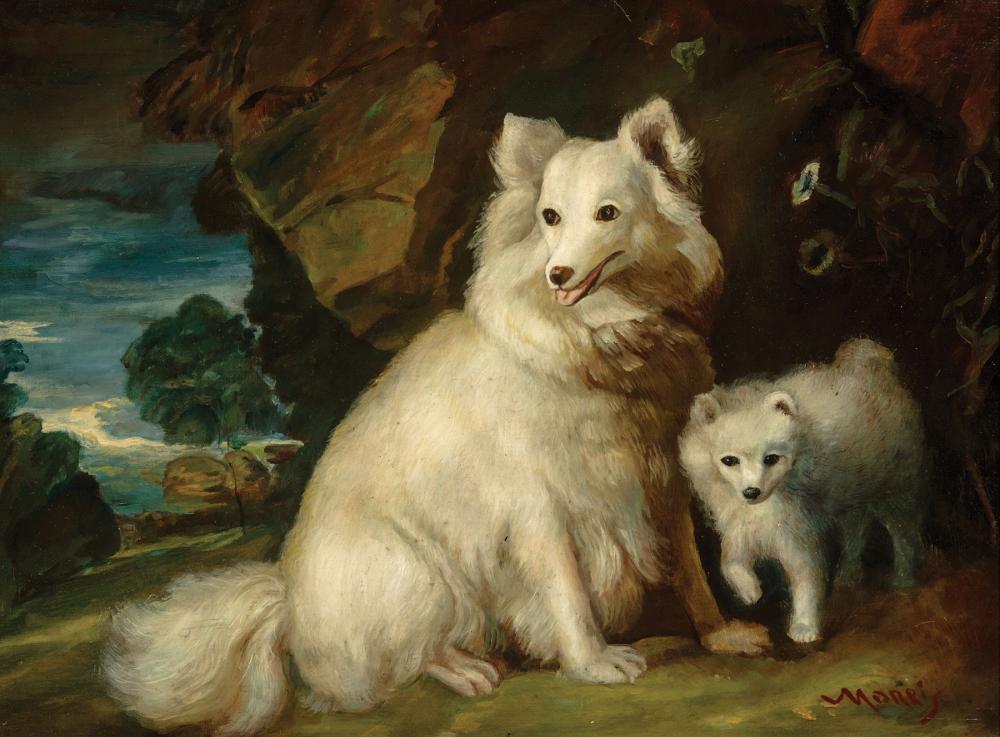 Appraisal: After Thomas Gainsborough British - Pomeranian Bitch and Puppy oil