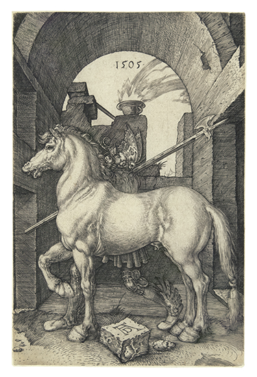 Appraisal: ALBRECHT D RER The Small Horse Engraving x mm x