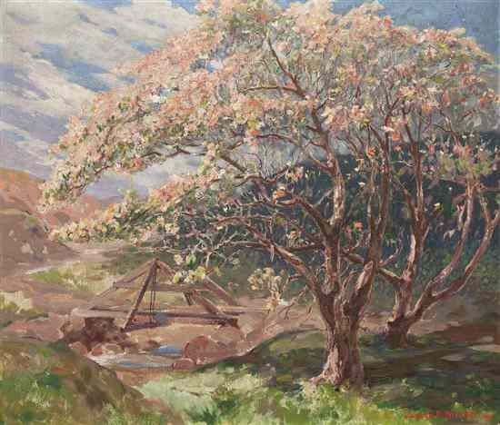 Appraisal: Joseph Pierre Birren American - Spring Blossoms oil on board