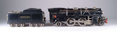 Appraisal: LIONEL STANDARD GAUGE LOCOMOTIVE With W tender CONDITION Minor chips