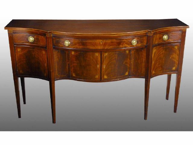 Appraisal: Antique Cherry Sideboard Description Made in by Charak Furniture Nice