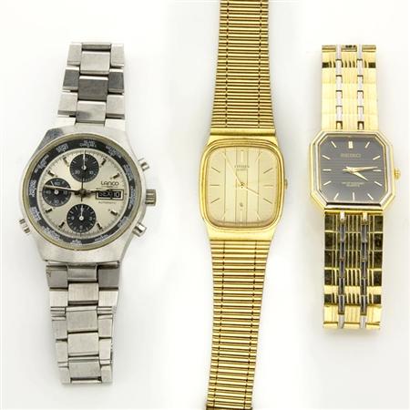 Appraisal: Assorted Group of Metal Wristwatches and Gold and Metal Jewelry