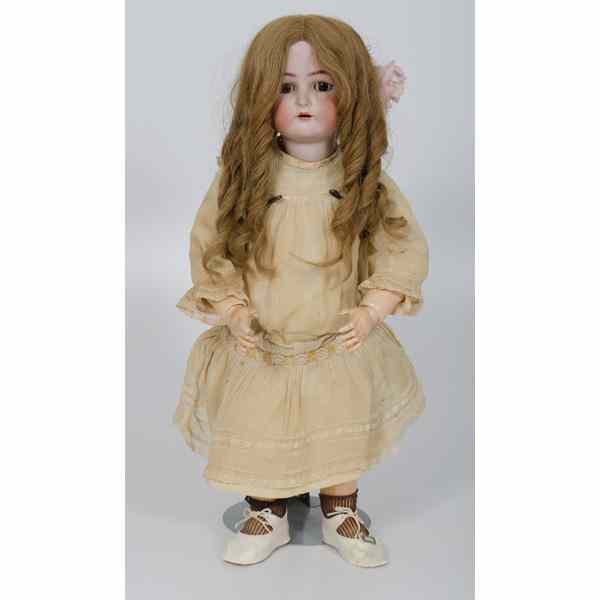 Appraisal: Simon HalbigSleepy Eyes Bisque Doll Turn of the century Kammer