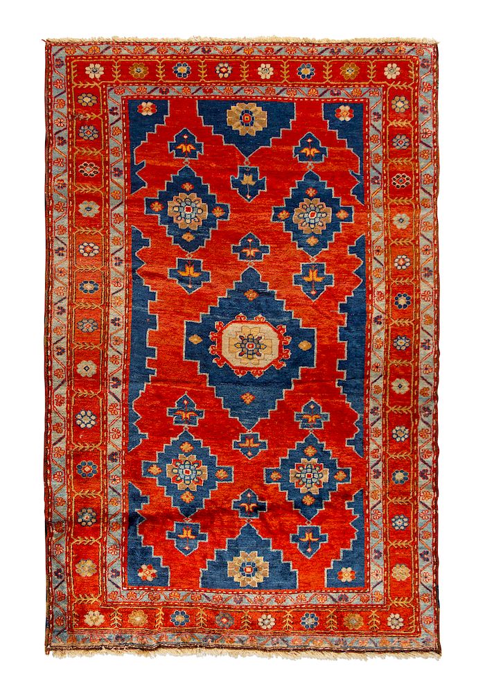 Appraisal: An Anatolian Wool Rug An Anatolian Wool Rug feet inch