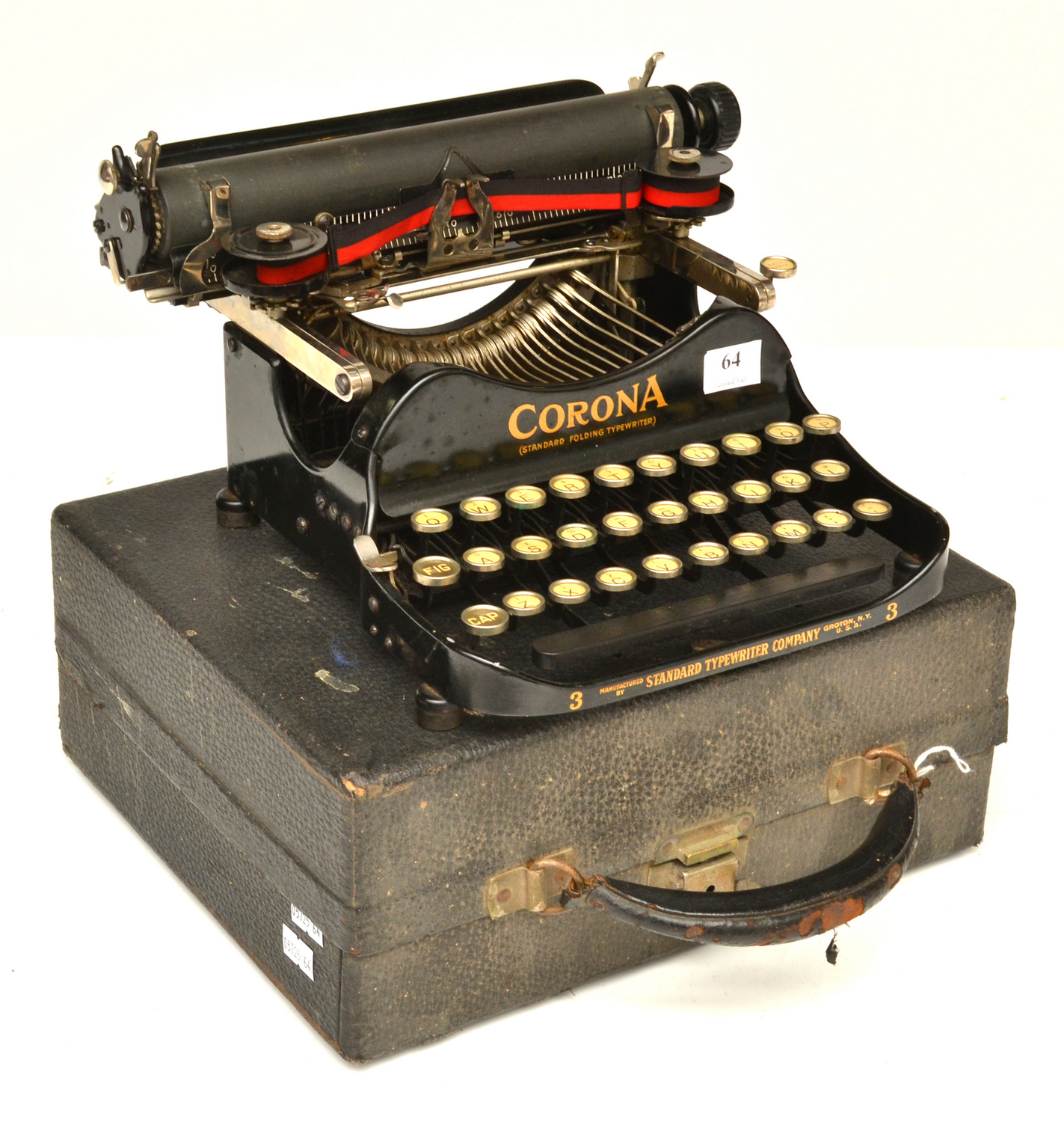 Appraisal: A VINTAGE CORONA PORTABLE TYPEWRITER