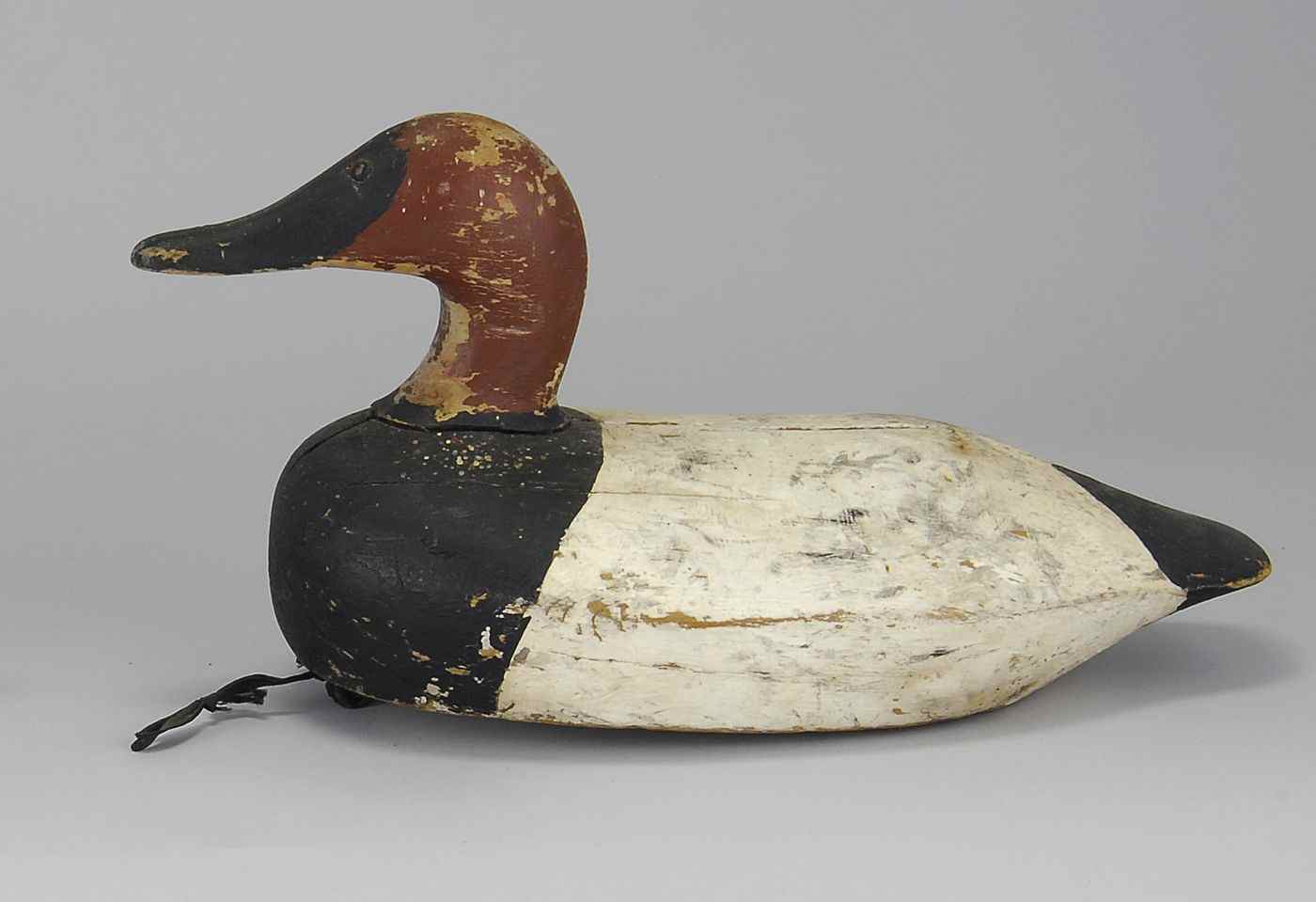 Appraisal: CANVASBACK DRAKE DECOYBy Bud Bishop of the Finger Lakes region