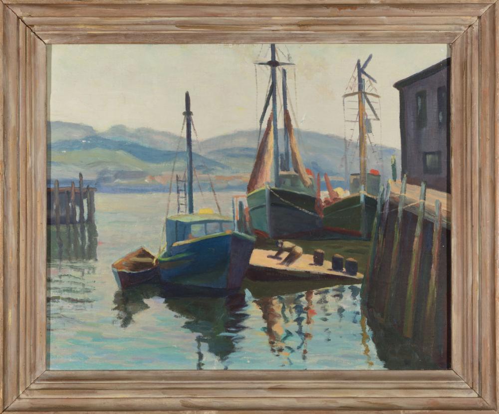 Appraisal: Charles W Findley American th c Gloucester Inner Harbor oil