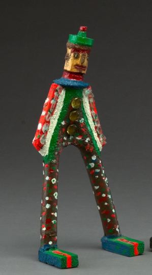 Appraisal: Rev J L Hunter American Texas - Clown embellished painted