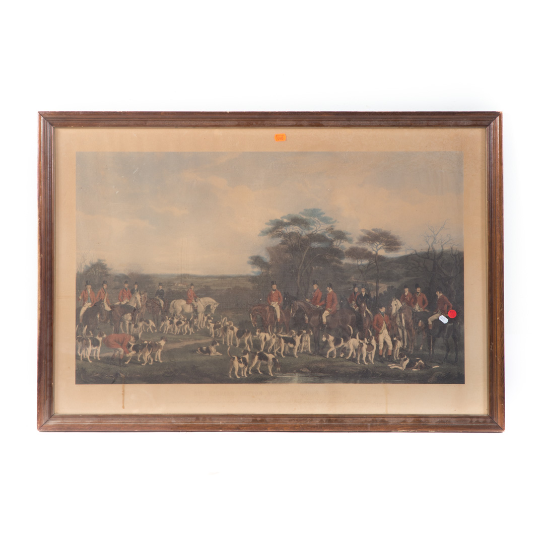 Appraisal: Sir Richard Sutton and the Quorn Hounds print framed