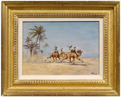 Appraisal: Frederick Billing painting Frederick William Billing California Utah - Riding