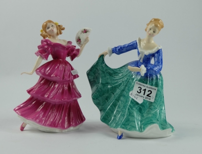 Appraisal: Royal Doulton Figure of the Year Jennifer HN and lady