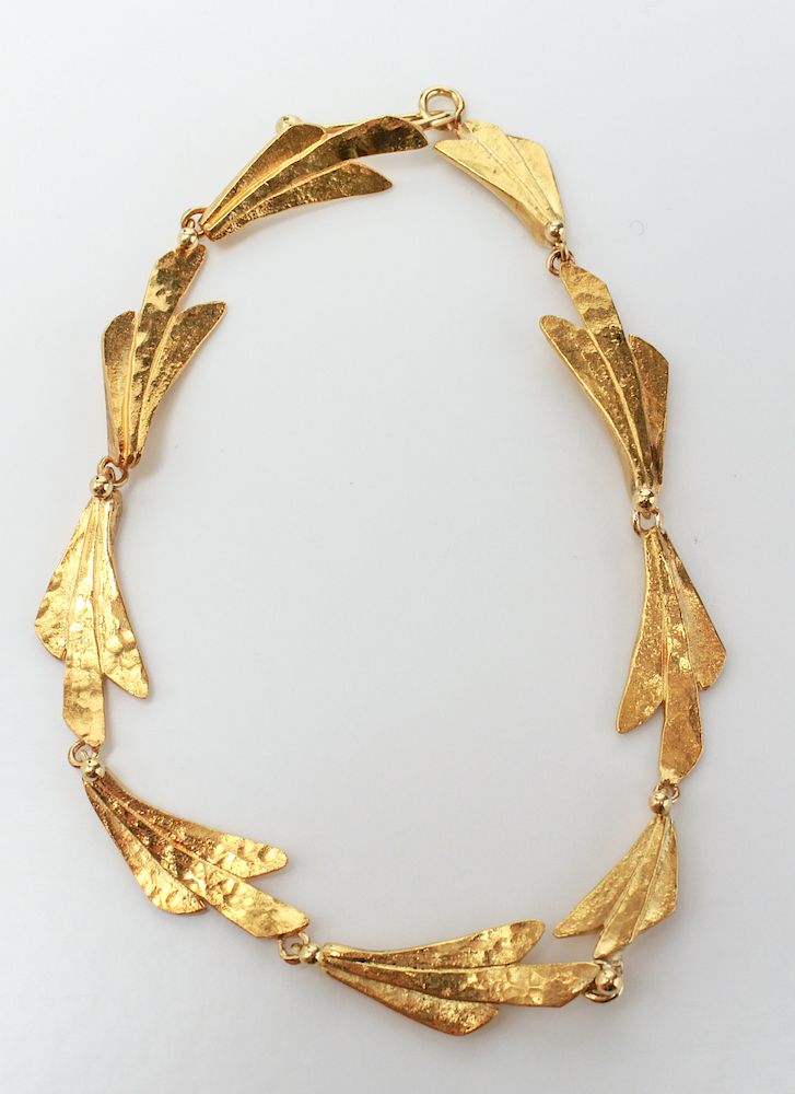 Appraisal: Ross Coppelman K K Yellow Gold Bracelet Ross Coppelman high