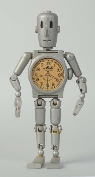 Appraisal: Scarce Mido Swiss Watch Advertising Robot Circa Advertises the Mido