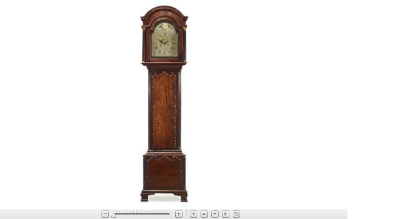 Appraisal: late George III mahogany tall case clockTho Pierce Bristol early