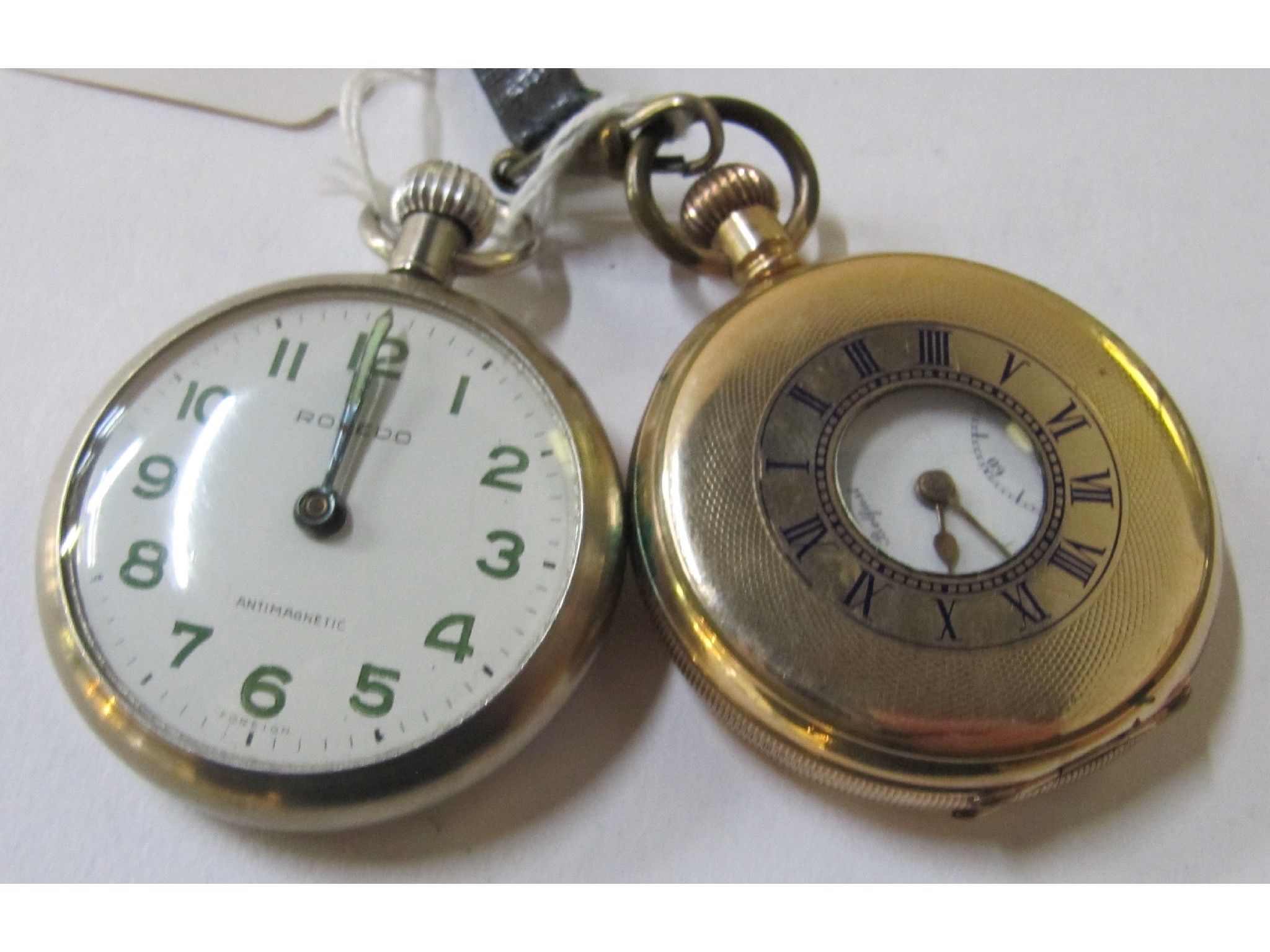 Appraisal: A lot comprising a rolled gold pocket watch and a