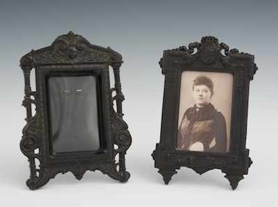 Appraisal: Two Gutta Percha Carved Picture Frames ca th Century Both