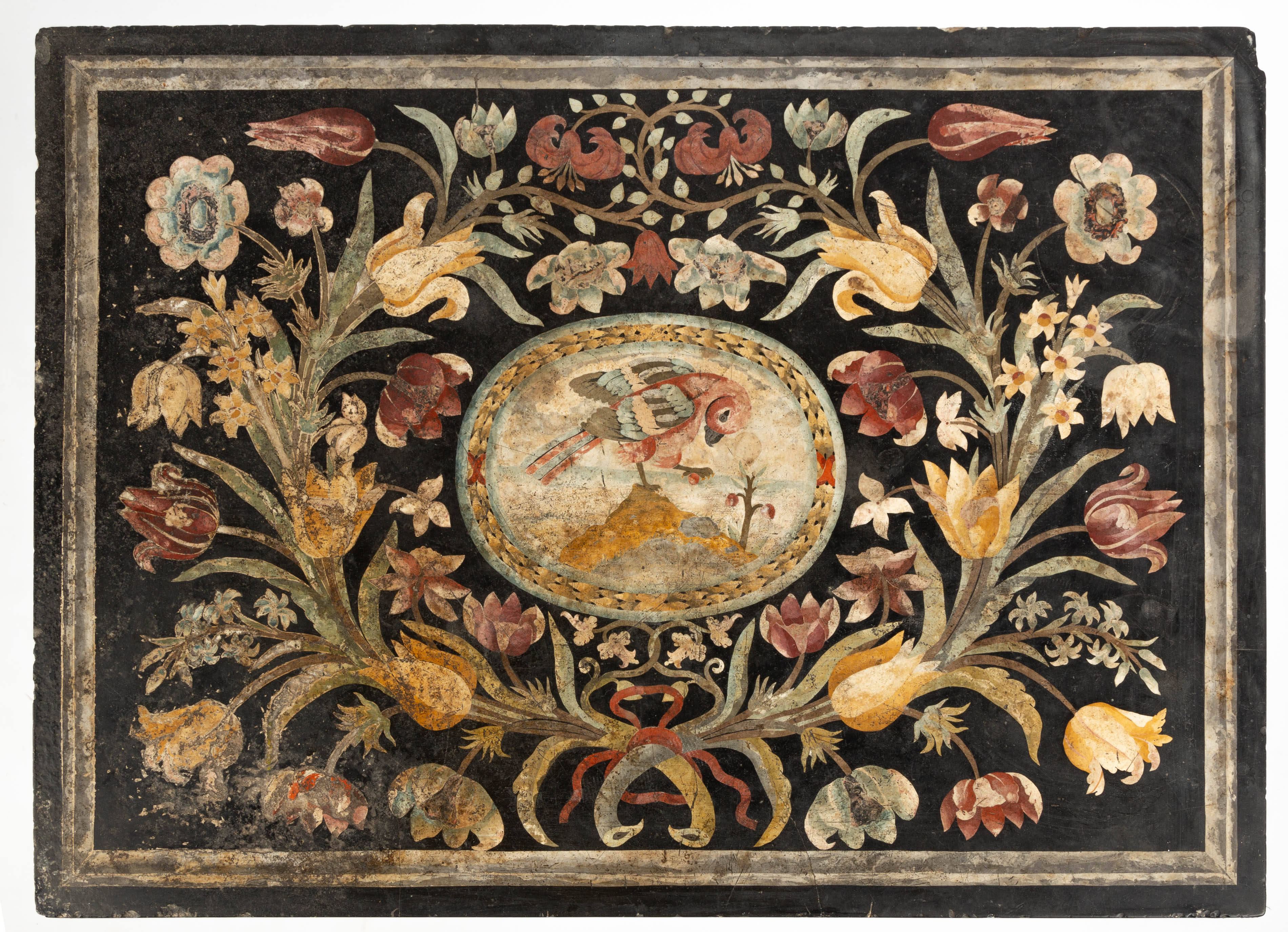 Appraisal: TH TH CENTURY SCAGLIOLA TABLE With original William and Mary