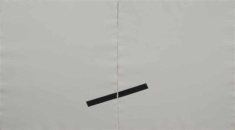 Appraisal: RICHARD TUTTLE b UNTITLED Silkscreen printed in black on two