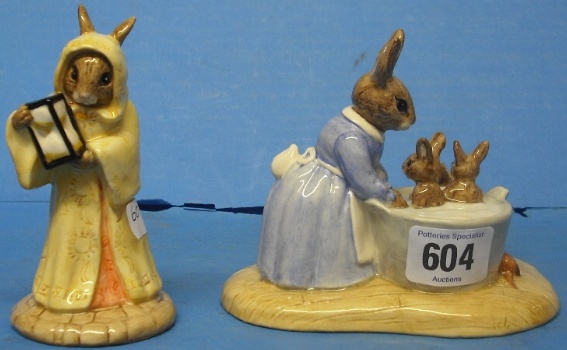 Appraisal: Royal Doulton Bunnykins Tableau Bathnight DB and Sands of Time